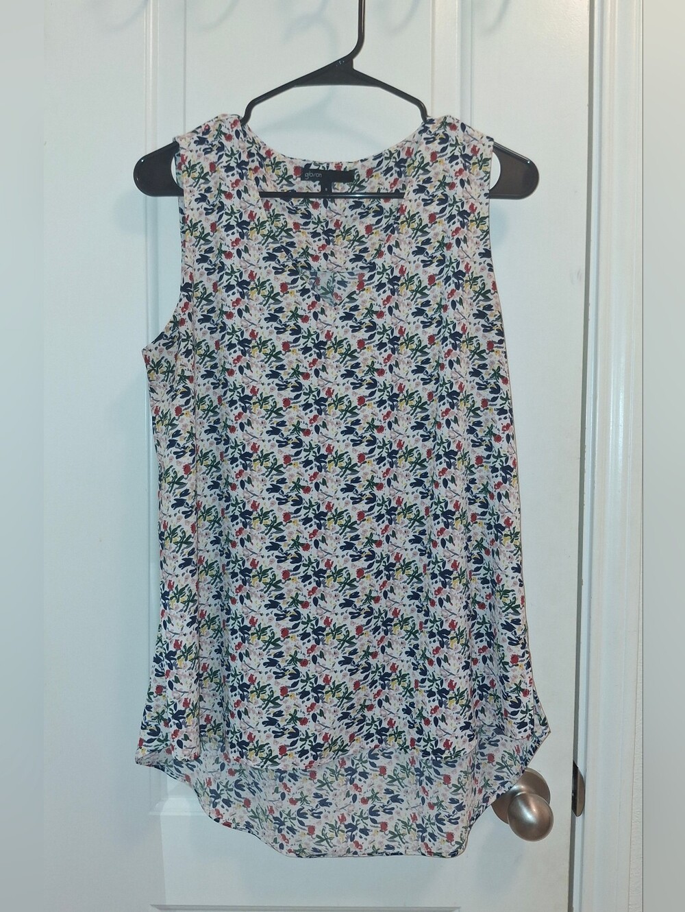 Sleeveless Floral Blouse by Gibson